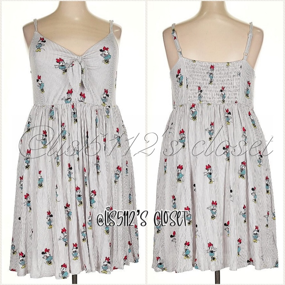Torrid x Her Universe Disney Retro Minnie Mouse Striped Swing Dress 4X 26 - Picture 12 of 14